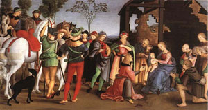 ラファエロ (b. 1483, Urbino, d. 1520, Roma) The Adoration of the Magi